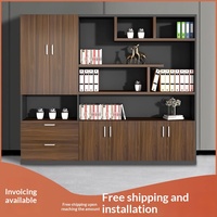 WJG-220X Armoire de classement de bureau exécutive en bois moderne et simple avec 2 tiroirs et organisateur de rangement verrouillable