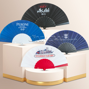 Customized Sublimated Design Plastic Hand Fan Plastic Crafts Product
