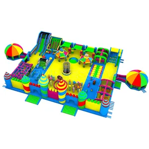 Giant high quality outdoor playground obstacle course adults trampoline park giant inflatable obstacle course for kids