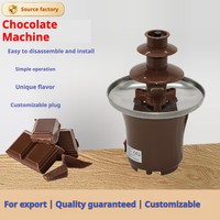 Les fabricants transfrontaliers fournissent des machines à cascade de chocolat pour la consommation domestique
