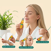 Parfum liquide roll-on 10 ml sans alcool, senteur fraîche, longue tenue, vaporisateur, mini flacon portable pour les voyages et les déplacements