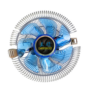 Enfriador de CPU Lanshuo, Disipador de Calor de Aluminio, Ventilador de Refrigeración de Procesador con LED Azul - Product Image 3