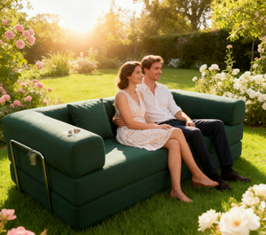 أريكة قابلة للطي متعددة الوظائف قابلة للتحويل إلى سرير مع تخزين مدمج، أثاث عصري للراحة بالجملة - Product Image 1