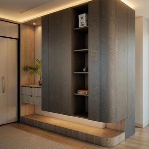 Meuble d'entrée en bois durable, moderne, minimaliste et écologique, élégant et raffiné, pour le rangement des chaussures, idéal pour le salon et l'hôtellerie - Product Image 1