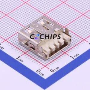 U-A-24SD-W-1 USB Connector Through hole Component (THT) Connector Type-A USB 2.0 Female Sink Board - Product Image 2