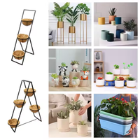 Support de plantes moderne en métal doré pour intérieur et extérieur, idéal pour la décoration de la maison et des plantes, support à fleurs classique
