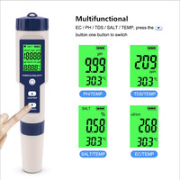 Testeur de pH pour l'aquaculture marine, testeur de salinité portable, stylo testeur de salinité, testeur de sel pour l'eau de mer