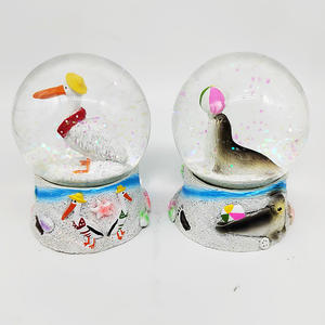 Souvenir de plage tropicale avec animaux marins, cadeau de la Floride, <span class=keywords><strong>des</strong></span> Bahamas, de Miami, tortue en résine, <span class=keywords><strong>crabe</strong></span>, boule d'eau, mini lion de mer, globe à neige - Product Image 2