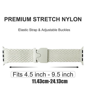 Apple Watch 시리즈 38/40/41/42/44/45/49mm 용 Apple Watch 밴드 럭셔리 꼰 나일론 낙하산 버클 짠 밴드 - Product Image 6