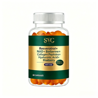 Gummies OEM NAD+ Resvératrol Complex pour la réparation cellulaire et l'impulsion énergétique, extrait de berbérine 10:1, vente en gros en vrac, approvisionnement direct usine