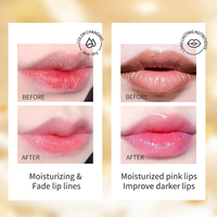 Rouge à lèvres de haute qualité OEM/ODM, baume à lèvres sous marque privée, contenant de luxe en cristal, rouge à lèvres gelée à fleurs changeant de couleur