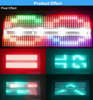 Projecteur Stroboscopique Mobile 450W DMX512 LED RGBW Éclairage Scénique IP33 CRI90 pour Concerts Clubs Discothèques