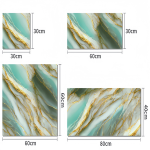 Pannelli Adesivi da Parete in PVC Impermeabili Effetto Marmo 3D Design Tradizionale per Camera da Letto e Soggiorno - Product Image 3