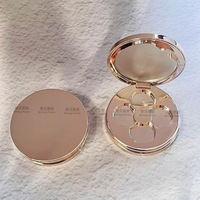 Boîte à fards à paupières personnalisée, ronde, quatre couleurs, effet brillant, finition mate, noble, en plastique ABS, modèle 2408