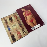 Carte de produit de lingerie sexy personnalisée, modèle d'image, impression offset de haute qualité, carton, estampage à chaud pour la marque de vêtements intimes
