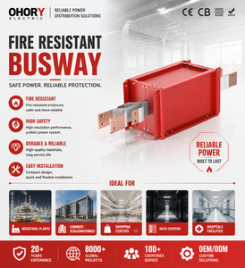 บัสดักท์ทนไฟ 950C ฉนวนซิลิโคนนาโนเซรามิก โครงสร้างกันไฟหลายชั้น ใยแก้วซิลิเกต ได้รับการรับรองมาตรฐาน CB IEC - Product Image 1