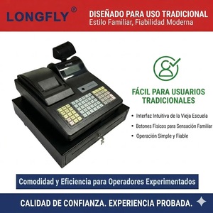 Clavier LED LongFly <span class=keywords><strong>pas</strong></span> <span class=keywords><strong>cher</strong></span> à 64 touches pour système de point de vente (PDV) pour petites entreprises, idéal pour les anciennes caisses enregistreuses et les TPV espagnols - Product Image 3