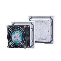 Protection IP54, filtration efficace de la poussière, ventilateur de refroidissement d'armoire en ABS ignifuge UL94-V0 pour la ventilation des boîtiers électriques
