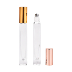 Botella Cuadrada de Vidrio Grueso de 10 ml, Superventas, <span class=keywords><strong>para</strong></span> Aceites Esenciales, Botella Cilíndrica con Gotero y <span class=keywords><strong>Rodillo</strong></span> <span class=keywords><strong>para</strong></span> Perfume - Product Image 5