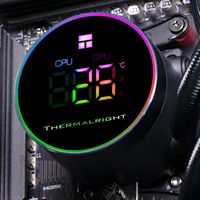 Refroidissement liquide en vrac Thermalright FM 360 V2 noir CPU refroidisseur d'eau affichage de température 72CFM ARGB