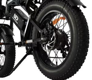 Brazil warehouse 20*4-inch tires 750W motor 48V15AH lithium battery hydraulic disc brake dual suspension <b>electric</b> mountain bike - Product Image 5