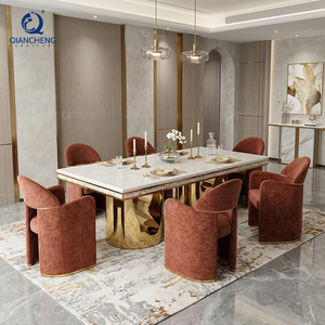 High Quality Oem Odm Luxury <strong>Dining</strong> <strong>Table</strong> Set 6 Seater for Home Italian Modern Large Event High End Factory <strong>Marble</strong> Wedding <strong>Table</strong> - Product Image 1