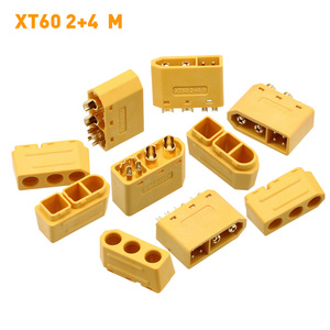 Amass XT60 (2+4) Male Female <b>Plug</b> with Signal Pin and Sheath Solder Wire Model Accessories - Product Image 3