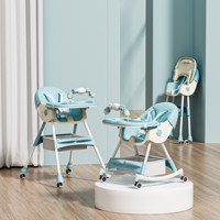 Chaise haute bébé transfrontalière pour le commerce extérieur, multifonctionnelle, pliable, réglable en hauteur, chaise à bascule