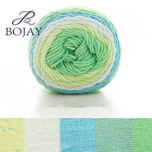 Super Soft Arcobaleno Torta di Colore del Filato, 45% Cotone e 55% Acrilico Mescolato Multicolor Crochet della torta del filato palla - Product Image 2