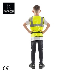 Vente en gros de pompier Costume de travailleur de la Construction enfants chapeau gilet accessoires Halloween carnaval fête noë<span class=keywords><strong>l</strong></span> jeu de rô<span class=keywords><strong>le</strong></span> unisexe - Product Image 3