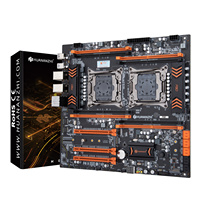 HUANANZHI X99 F8D LGA 2011-3 XEON X99 Motherboard Dual CPU Mendukung LGA 2011-3 E5 V3 V4 DDR4 RECC 256GB M.2 NVME NGFF