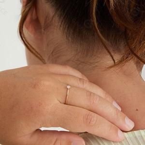 Gemnel 2023 Nieuwe Mode <span class=keywords><strong>Trillion</strong></span> Diamant Granaat 18k Gouden Stapelringen - Product Image 6