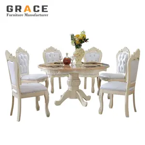 Z902 royal mesa de jantar conjunto de cadeira rústica francesa
