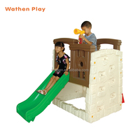 Maisonnette de jeu intérieure en plastique Wathen PT-002 à prix abordable avec toboggan pour la maternelle, pour les enfants de 3 à 8 ans