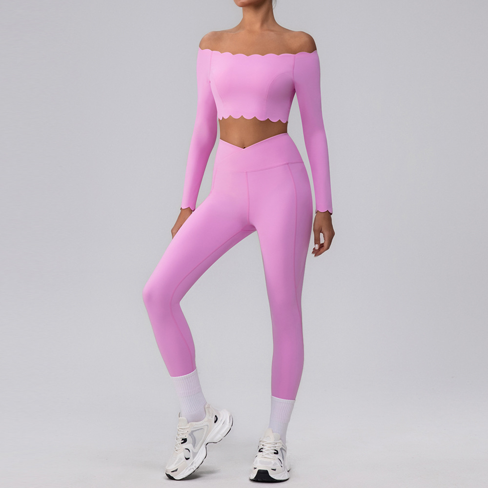 long sleeve set - bright pink