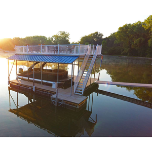 Villa de agua de lujo Plataforma <span class=keywords><strong>flotante</strong></span> Fiesta Plataforma Dos pisos Marco de aluminio Base Casa <span class=keywords><strong>flotante</strong></span> - Product Image 5