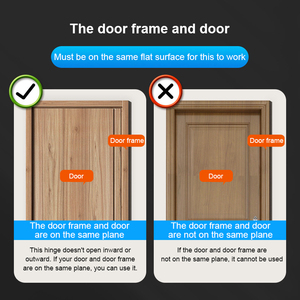 <span class=keywords><strong>Charnière</strong></span> <span class=keywords><strong>invisible</strong></span> silencieuse à ressort robuste à positionnement multi-angles pour <span class=keywords><strong>porte</strong></span> latérale, à fermeture automatique, à ressort de retour, pour usage domestique - Product Image 6