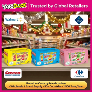 Bonbons fantaisie guimauves fourrées à la confiture acidulée, perles acidulées au citron, croûte croustillante, centre moelleux, bonbons en vrac, OEM pour distributeur YOLODUCK - Product Image 4