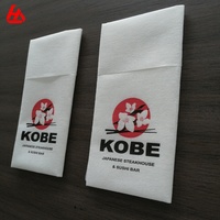 Serviettes de table en papier blanc avec Logo de Restaurant serviettes en papier aérien