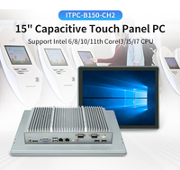 Panel PC Industrial Todo en Uno de 15 Pulgadas con Tel Core I5 y Windows 7/8, Pantalla Táctil Capacitiva Completa para Dispositivos Médicos