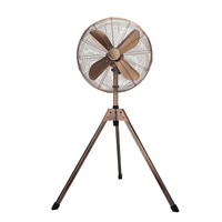 Ventilateur sur pied personnalisable OEM avec commande mécanique, hauteur réglable, 4 pales métalliques pour hôtels et usage domestique