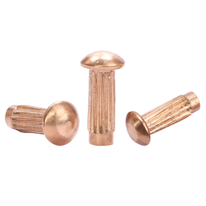 Lot de 10 rivets pleins en cuivre à tête ronde moletée pour étiquettes, plaques signalétiques et marques M2 M2.5 M3 M4 GB827 - Product Image 4