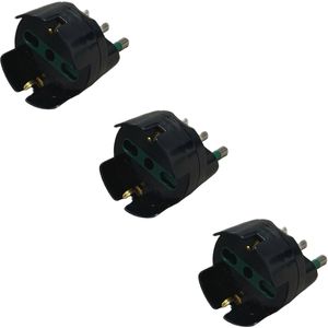 Adaptador de Enchufe Schuko Gloca 16A 230V, Enchufe de Plástico con Conexión a Tierra Estándar para Uso en Tomacorrientes - Product Image 4