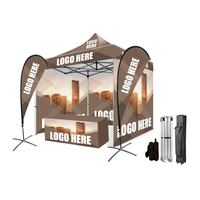 GREENTENT Tonnelle pliante instantanée 3x3m (10x10ft) avec logo personnalisé pour événements, abri pop-up imperméable, chapiteau de salon professionnel