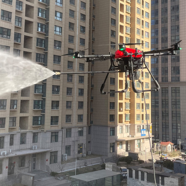 Versatile Autonomous UUUFLY Drone Cleaning Outdoor Spaces Hard-to-Reach Areas Long Flight Time Pump Battery High Pressure PSI