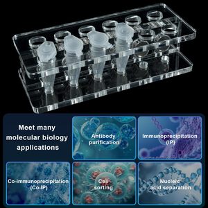 Estante Magnético Compacto de Vidrio Transparente XZ LAB para Tubos de 1.5ml, Resistencia Química, Protección IP55, Zhejiang, China - Product Image 2