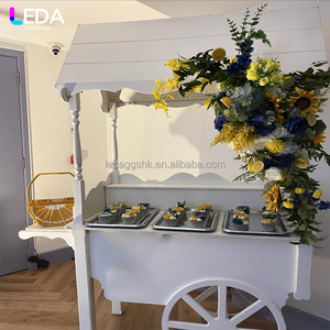 LEDA Hot Sale Multipurpose Cylinder Display Cart <b>Rolling</b> Food Flower <b>Rack</b> for Event Retail Decoration - Product Image 1