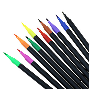 BECOL 10 couleurs, boîte en PVC, ensemble de stylos marqueurs à pointe souple, encre à base d'eau non toxique, ensemble de stylos pinceaux pour enfants - Product Image 3