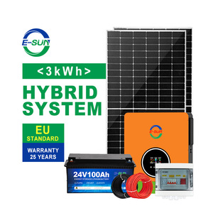 Système solaire E-Sun 3kW 24V hors réseau pour maison avec batterie au lithium et contrôleur MPPT - Product Image 2