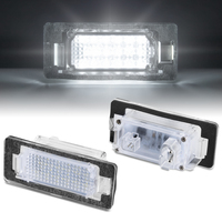 Nouvelle version 100% étanche avec éclairage LED de plaque d'immatriculation en silicone pour BMW E60 E90, OEM #63267165646 63267193293, lot de 2